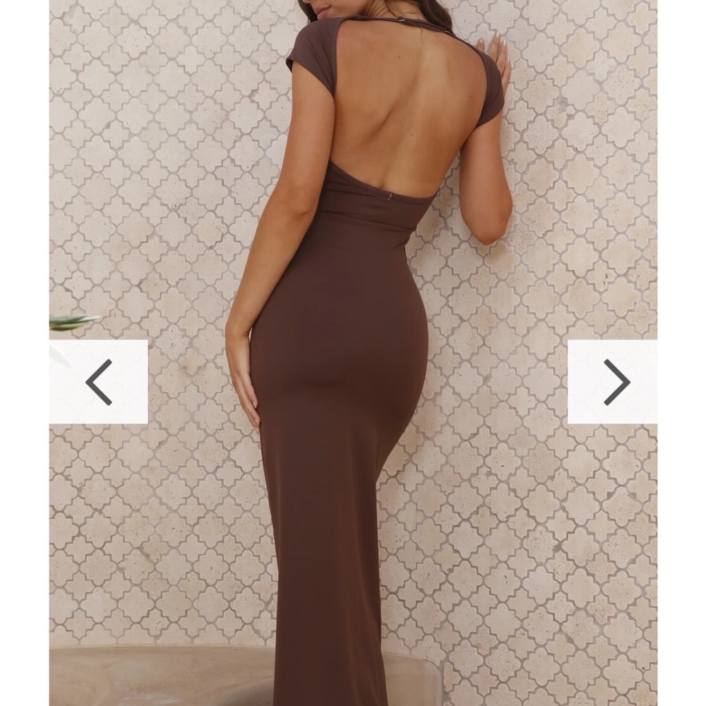 Sadie maxi dress -brown